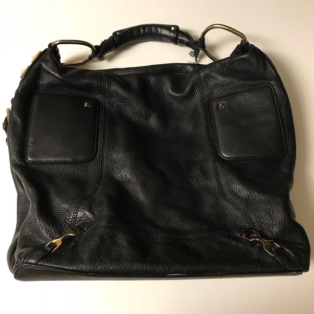 Black Tote with Gold detailing